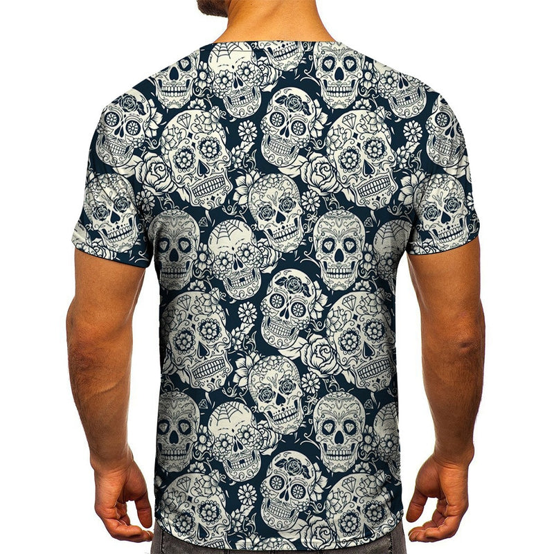 Men's Halloween Skull T-Shirt