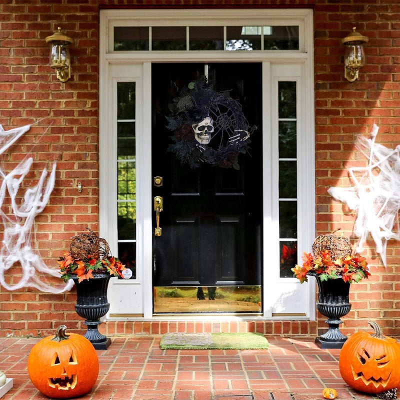 LED Halloween Door Wreath