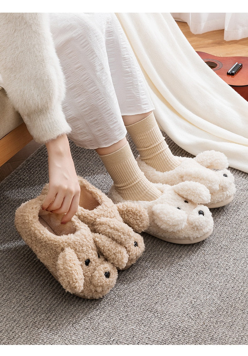 Warm Cute Couple Home Slippers