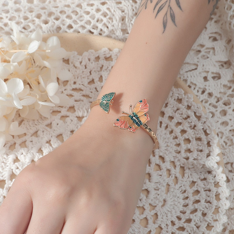 Colorful Butterfly Bracelet Bangle