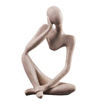 Thinking Man Statue Figurine