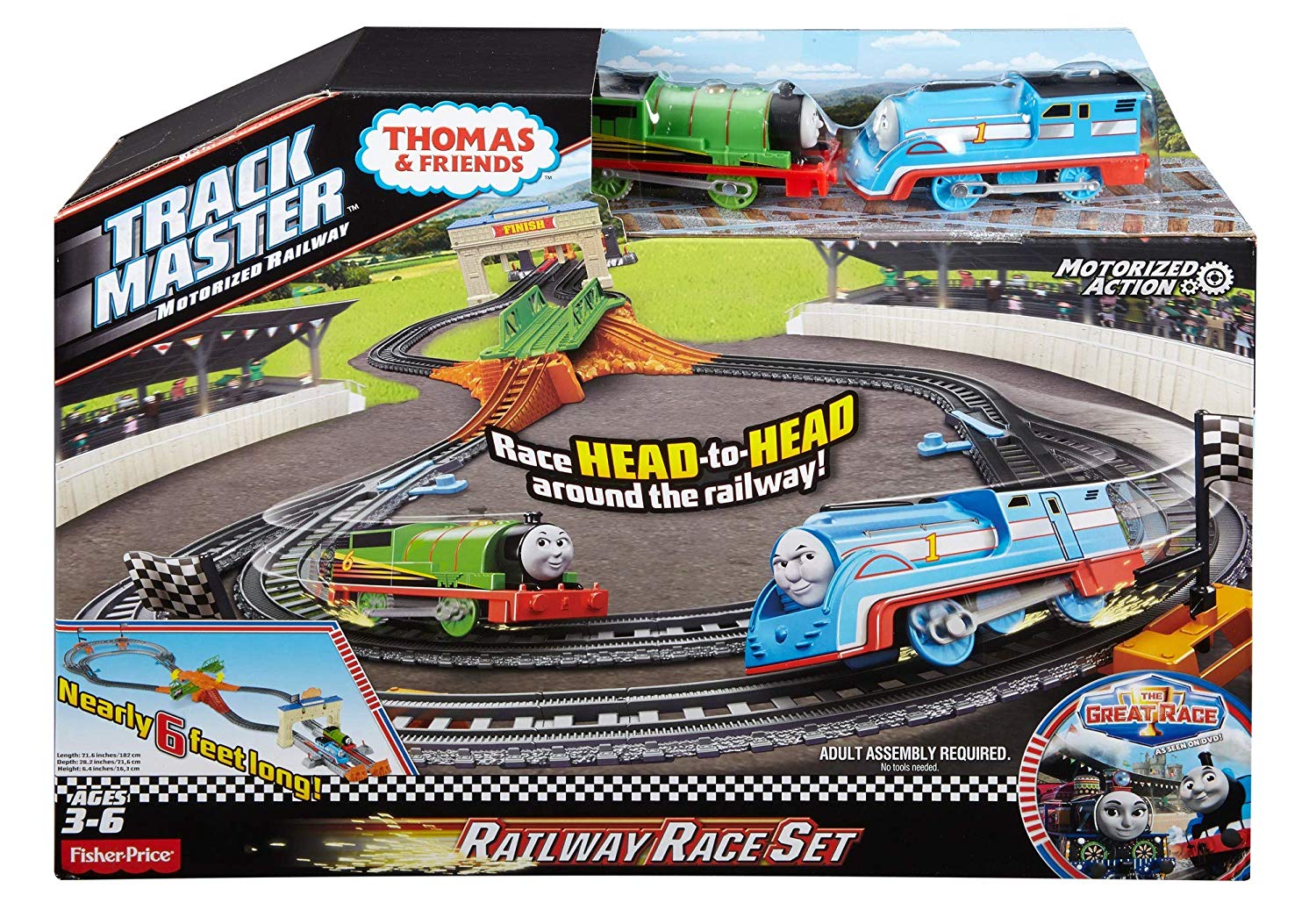 Thomas & Friends TrackMaster, Thomas & Percy's Railway Race Set ...