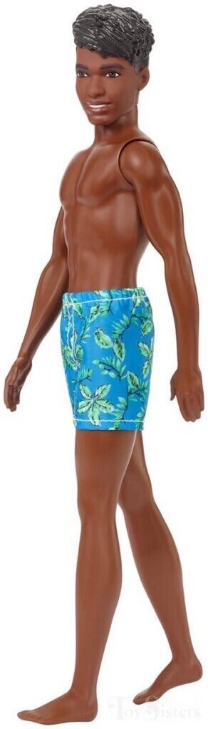 Barbie Beach Ken Doll African American with Blue Shorts