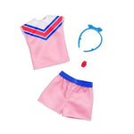 Barbie Complete Look Pink Set - Shorts Top Headband Bracelet