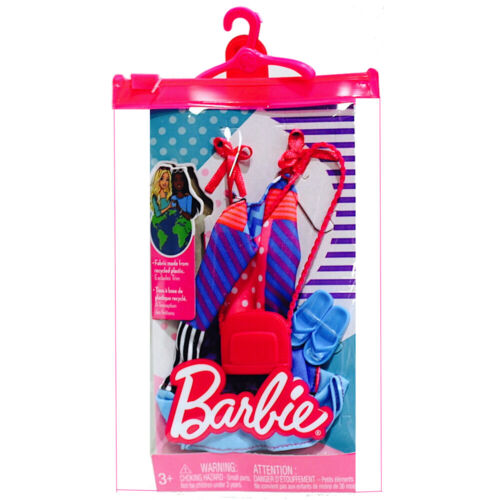 Barbie Complete Look Multi Pattern Dress with Accessories