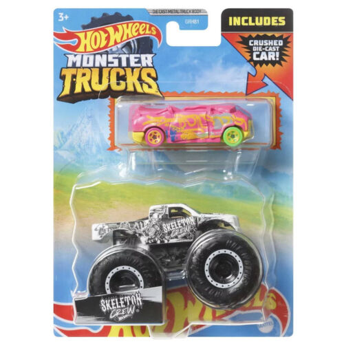 Hot Wheels Monster Trucks 1:64 Scale Skeleton Crew