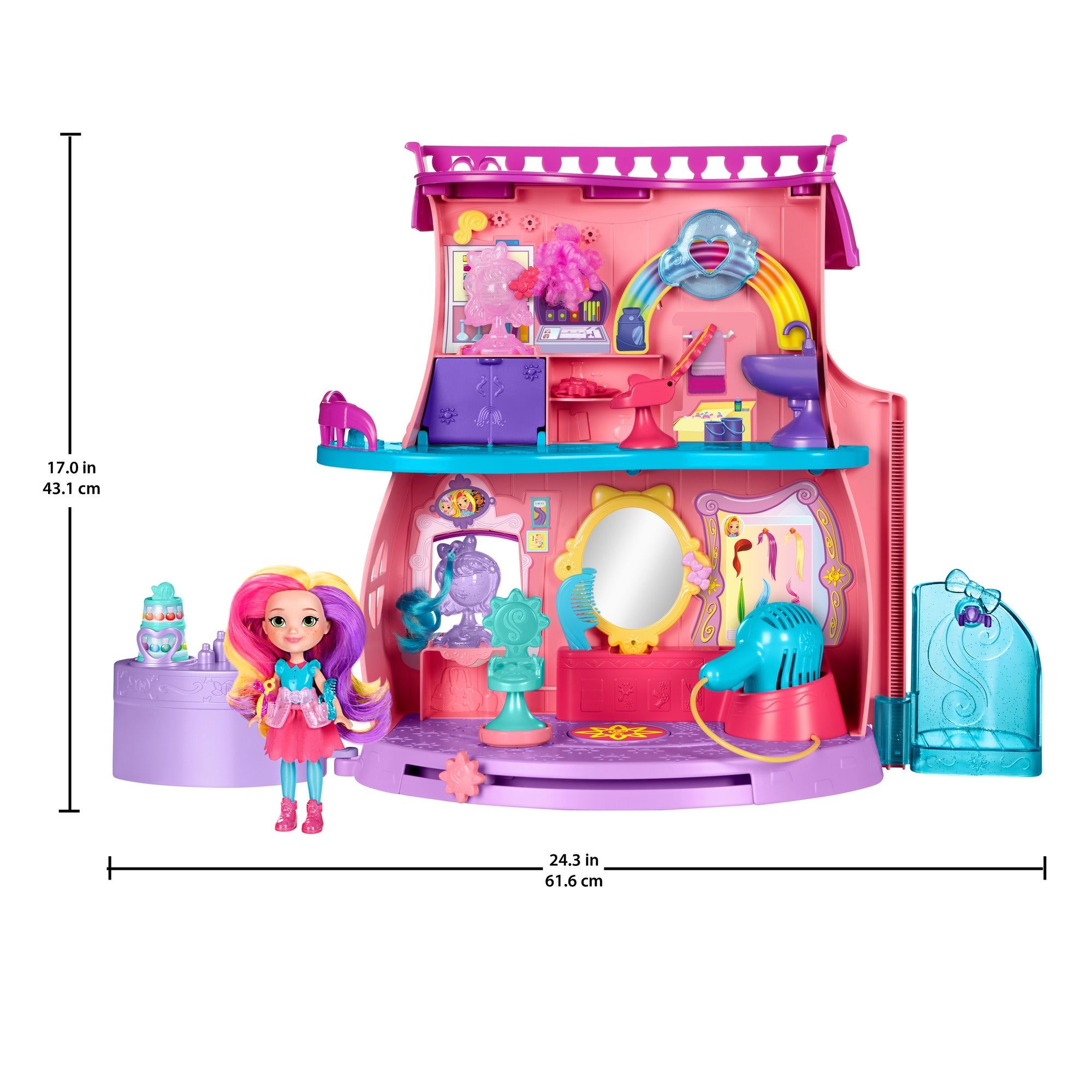Nickelodeon Sunny Day s Fan tastic Salon Playset Doll Styling