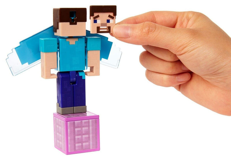 Minecraft Comic Maker Steve with Elytra Action Figure