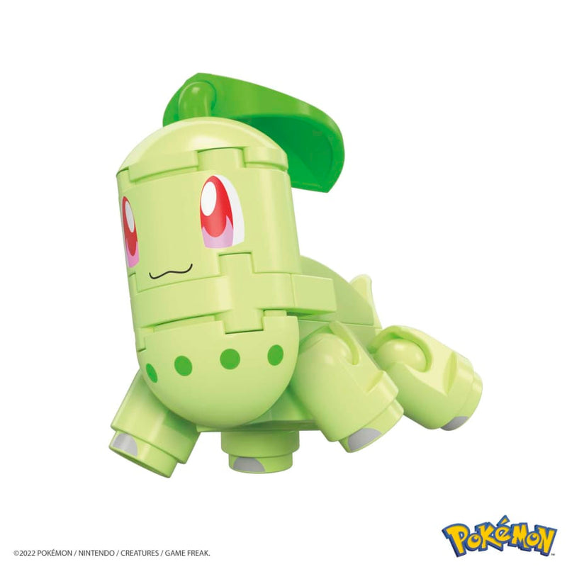 MEGA Pokemon Chikorita Building Set with 19 Compatible Bricks and